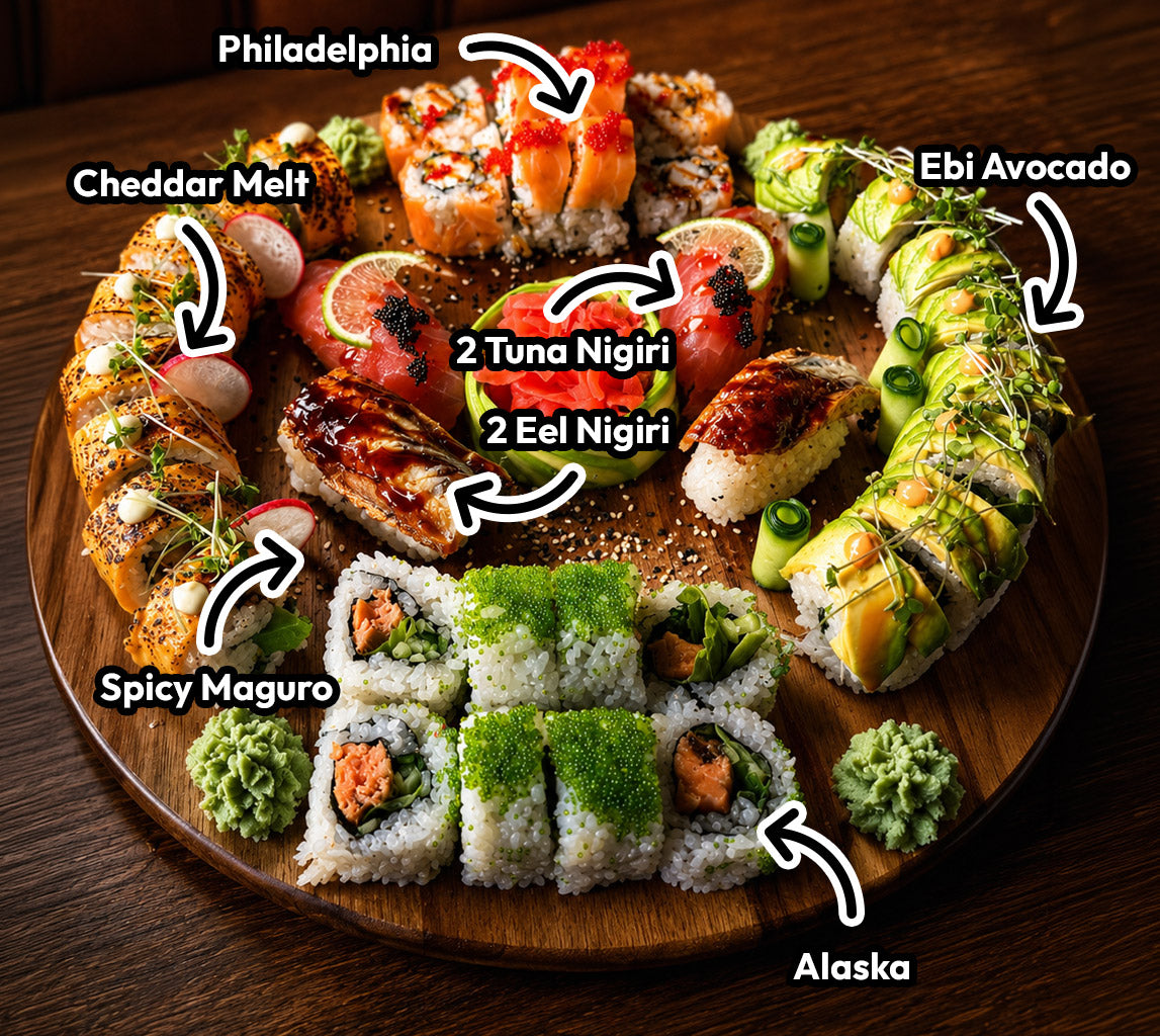 Platter for 3-4pp (36pcs)