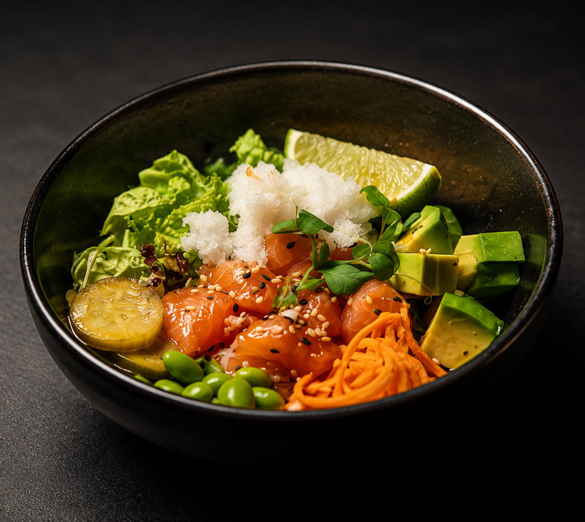 Fresh Salmon Rice Bowl