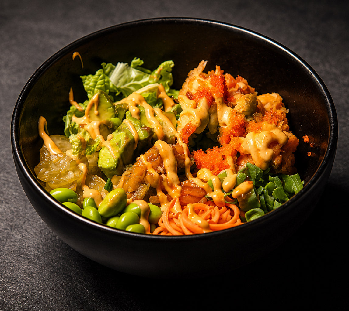 Cooked Salmon Rice Bowl