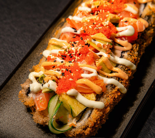 Fresh Salmon & Avocado Sushi Hot Dog